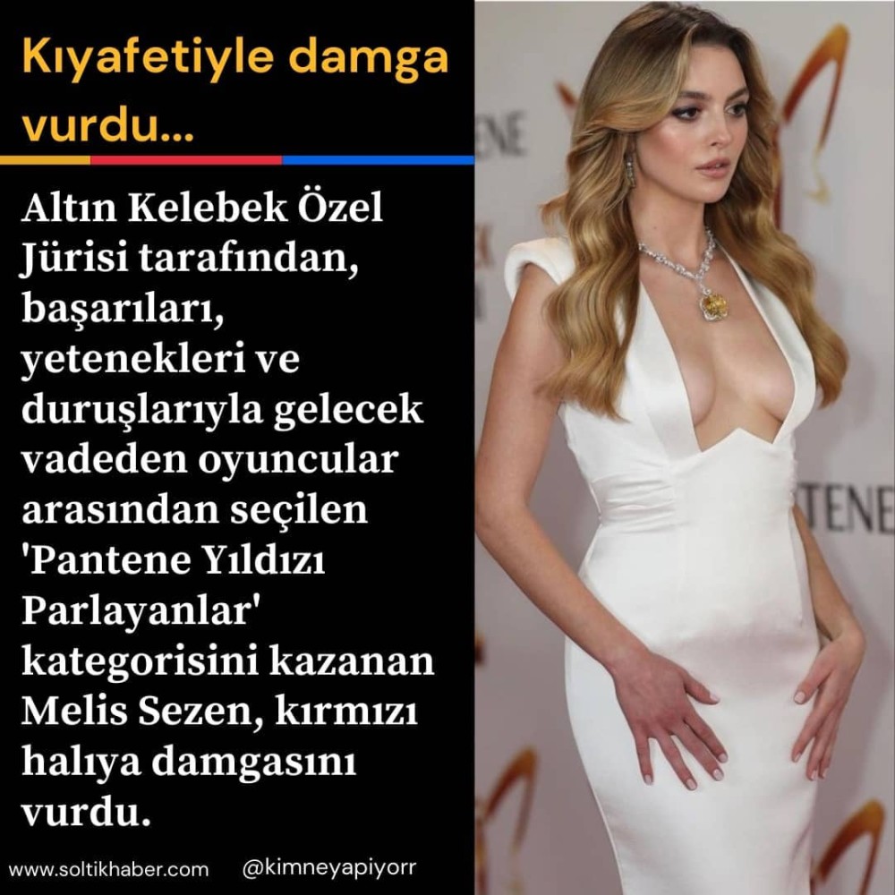 melis sezen dekoltesiyle altin kelebek odul torenine damga vurdu